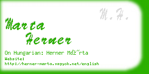 marta herner business card